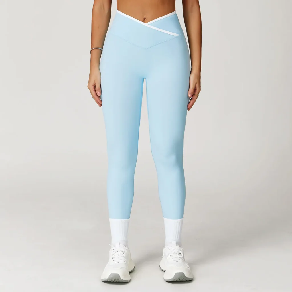 High Waist Yoga Pants Workout Leggings No Front Seam Wholesale Leggings Suppliers