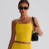 Wholesale Yoga Clothes Customized Bras Workout Crop Tank Top with Built in Bra