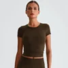 Short Sleeve Athletic Shirts​ Yoga Clothing Manufacturers​ Crew Neck T Shirts