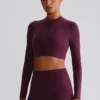 Wholesale Exercise Clothing Long Sleeve Yoga Tops Cropped Jackets In Bulk