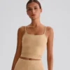 Wholesale Yoga Clothes Customized Bras Workout Crop Tank Top with Built in Bra