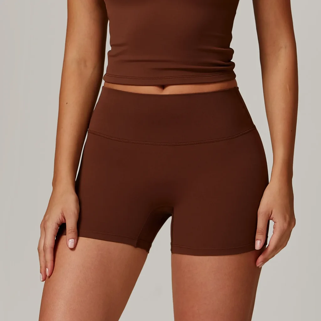High Waist Workout Shorts Women Booty Biker Shorts Yoga Clothing Suppliers