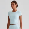 Short Sleeve Athletic Shirts​ Yoga Clothing Manufacturers​ Crew Neck T Shirts