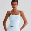 Wholesale Yoga Clothes Customized Bras Workout Crop Tank Top with Built in Bra