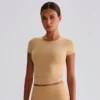 Short Sleeve Athletic Shirts​ Yoga Clothing Manufacturers​ Crew Neck T Shirts