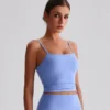 Wholesale Yoga Clothes Customized Bras Workout Crop Tank Top with Built in Bra