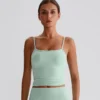 Wholesale Yoga Clothes Customized Bras Workout Crop Tank Top with Built in Bra