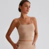 Wholesale Yoga Clothes Customized Bras Workout Crop Tank Top with Built in Bra