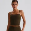 Wholesale Yoga Clothes Customized Bras Workout Crop Tank Top with Built in Bra