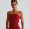 Wholesale Yoga Clothes Customized Bras Workout Crop Tank Top with Built in Bra