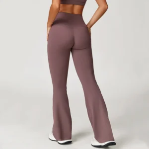 Flared Yoga Pants​ Wholesale Sports Clothing High Waist Butt Lifting Wide Leg Yoga Pants