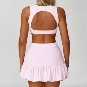 Custom Tennis Skirts Set Gym Apparel Manufacturer Wholesale Workout Clothes