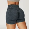 Seamless Gym Shorts​ Custom Gym Wear Manufacturers Sand Washed Workout Shorts