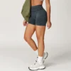 Seamless Gym Shorts​ Custom Gym Wear Manufacturers Sand Washed Workout Shorts