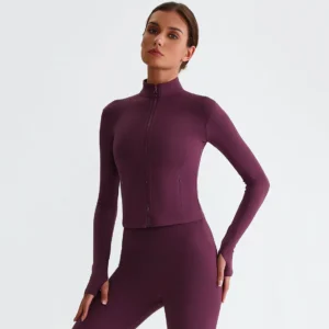 Slim Fit Workout Jackets Athletic Jackets with Thumb Holes Wholesale Activewear