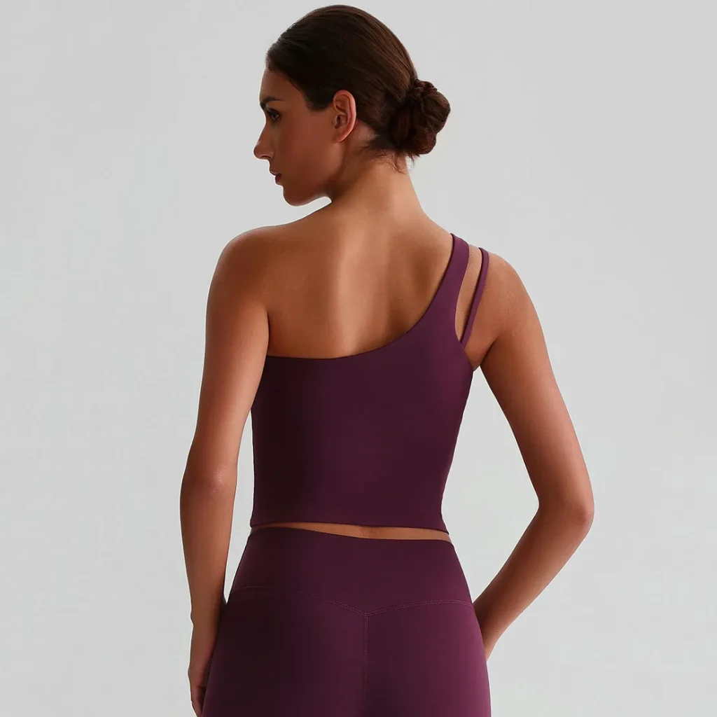 One-Shoulder Yoga Bra Sparked Apparel Sports Clothing Manufacturers