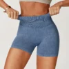 Seamless Gym Shorts​ Custom Gym Wear Manufacturers Sand Washed Workout Shorts