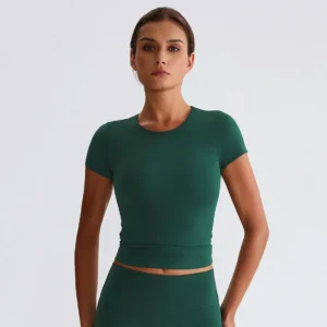 Short Sleeve Athletic Shirts​ Yoga Clothing Manufacturers​ Crew Neck T Shirts