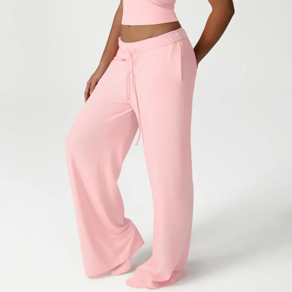 Sparks Apparel Yoga Flared Pants with Drawstring Straight Gym Suppliers