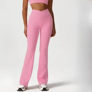 Cross High Waist Flared Yoga Pants Casual Hip Lift Gym Clothing Suppliers