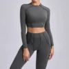 Slim Fit Long Sleeve Yoga Tops​ Outdoor Running Sports Workout Bodysuit
