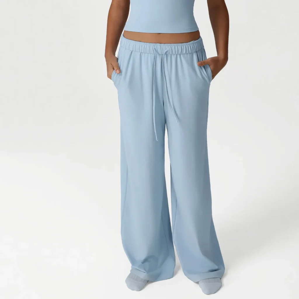 Sparks Apparel Yoga Flared Pants with Drawstring Straight Gym Suppliers