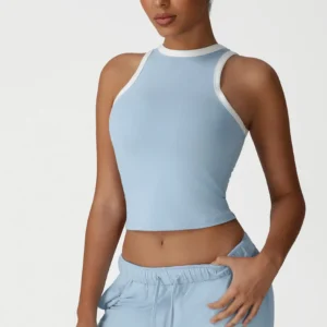 Contrast Color Gym Wear Tank Top for Women Spark Sport Manufacturers