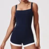 Simple Style Workout Jumpsuit Shorts One Piece Yoga Bodysuit Suppliers