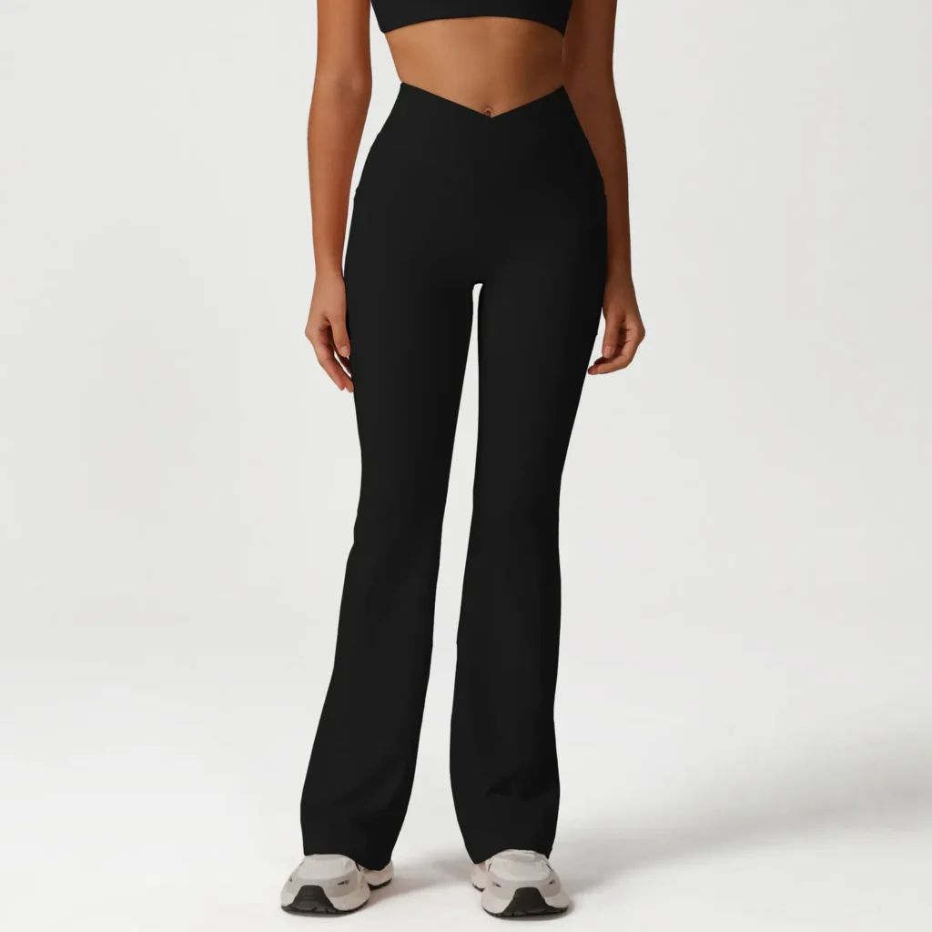 Cross High Waist Flared Yoga Pants Casual Hip Lift Gym Clothing Suppliers