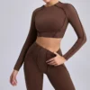 Slim Fit Long Sleeve Yoga Tops​ Outdoor Running Sports Workout Bodysuit