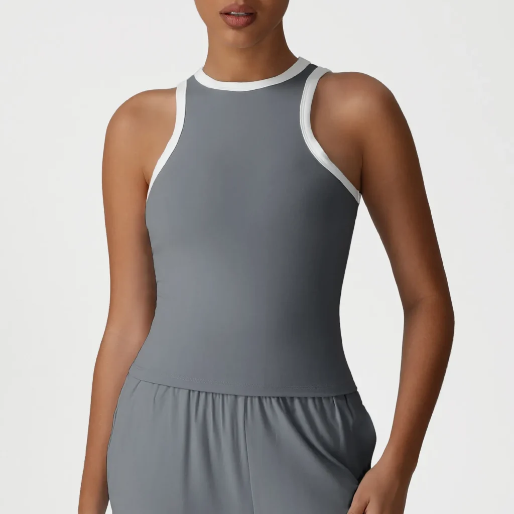 Contrast Color Gym Wear Tank Top for Women Spark Sport Manufacturers