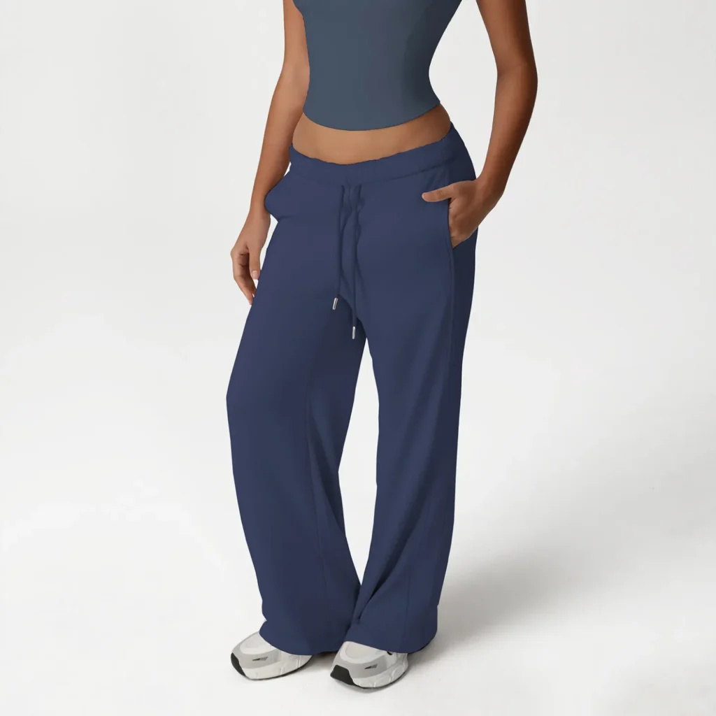 Yoga Flared Pants with Drawstring Straight Casual Sports Pants Manufacturers