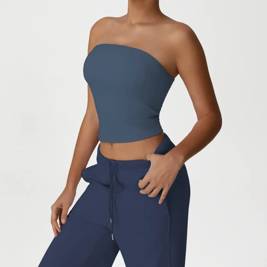 Fitness Tube Tops Wholesale Yoga Apparel Women Sport Clothes Manufacturer
