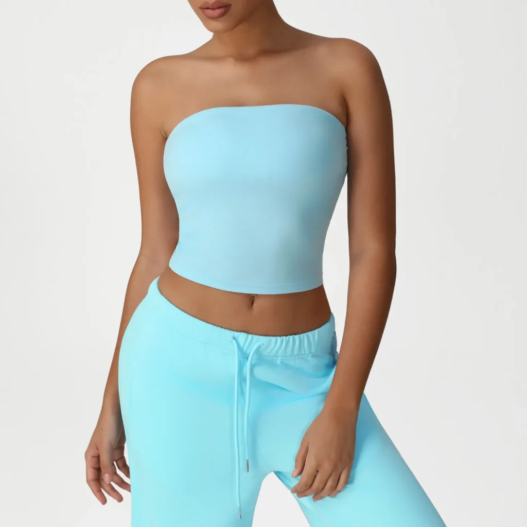 Fitness Tube Tops Wholesale Yoga Apparel Women Sport Clothes Manufacturer