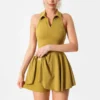 Wholesale Active Clothing Women's Yoga Jumpsuit Tennis Dress with Pockets Suppliers