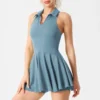 Wholesale Active Clothing Women's Yoga Jumpsuit Tennis Dress with Pockets Suppliers