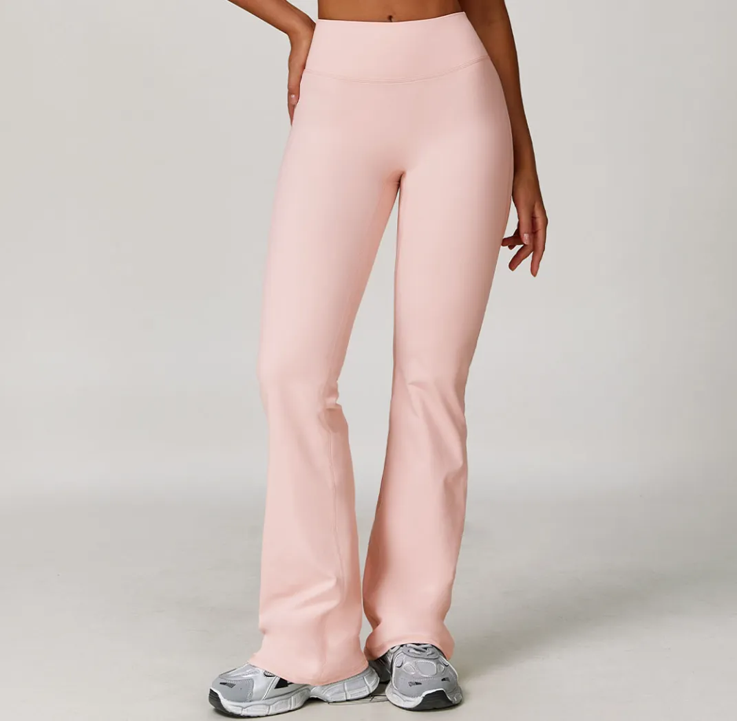 Flared Yoga Pants​ Wholesale Sports Clothing High Waist Wide Leg Yoga Pants