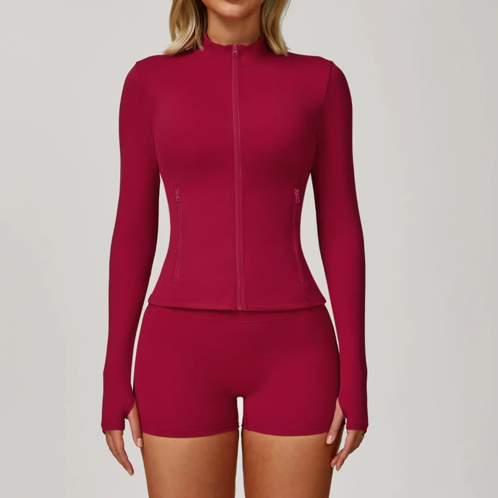 Women's Zip Up Athletic Jacket Sparks Clothing Gym Clothes Manufacturer