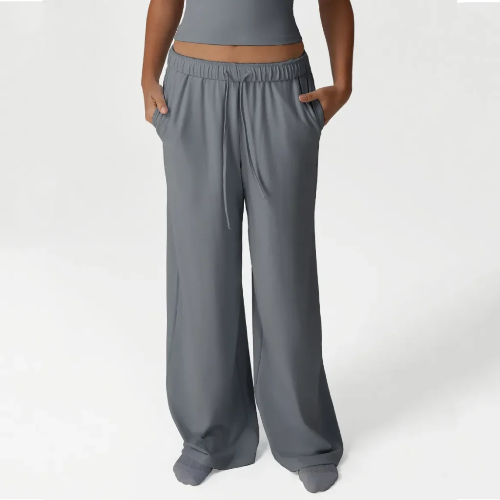 Sparks Apparel Yoga Flared Pants with Drawstring Straight Gym Suppliers