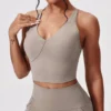 Yoga Wear Suppliers Criss Cross Straps Active Bra Sports Bra Manufacturers