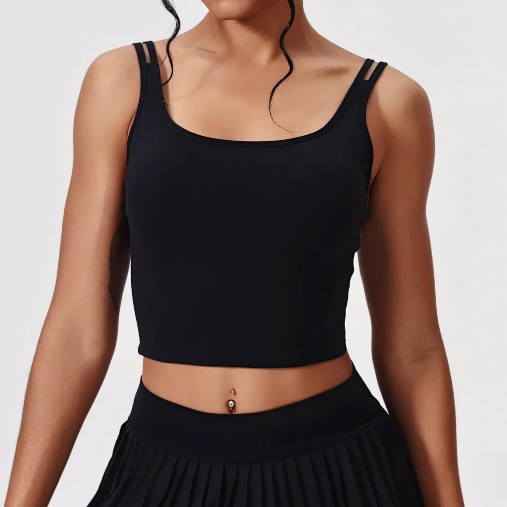 Custom Sports Bra Wholesale Fitness Double Shoulder Straps Tank Top