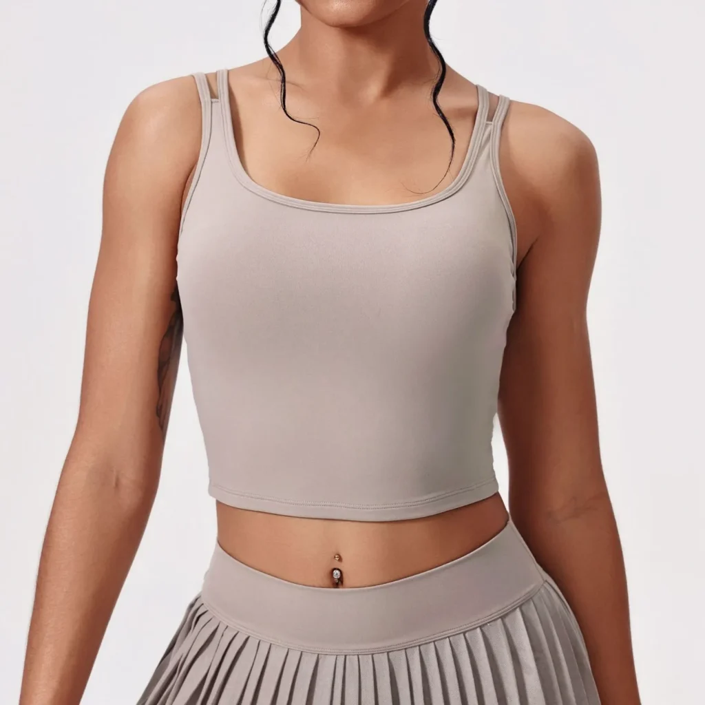 Custom Sports Bra Wholesale Fitness Double Shoulder Straps Tank Top