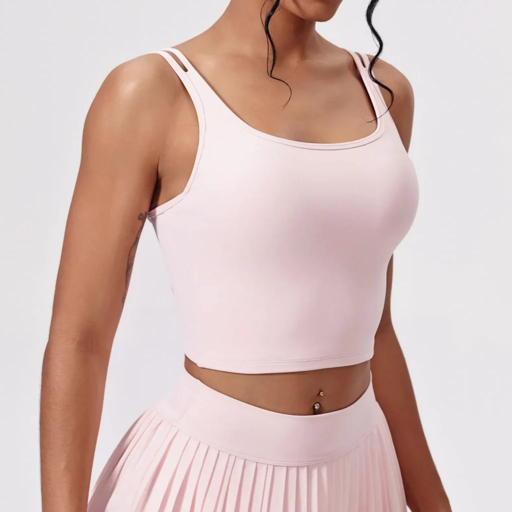 Custom Sports Bra Wholesale Fitness Double Shoulder Straps Tank Top