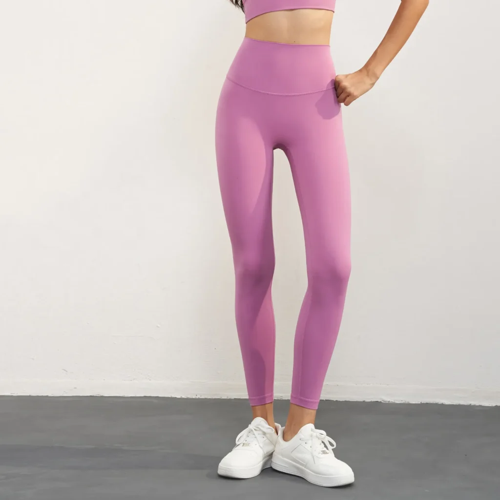 Wholesale Active Wear High Elastic Nude Feeling Yoga Leggings Manufacturers
