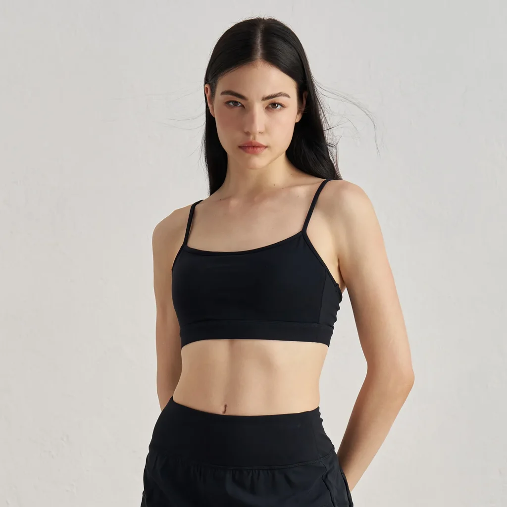 Custom Sports Bra Spaghetti Straps Wholesale Sports Bras Athletic Clothing Manufacturer