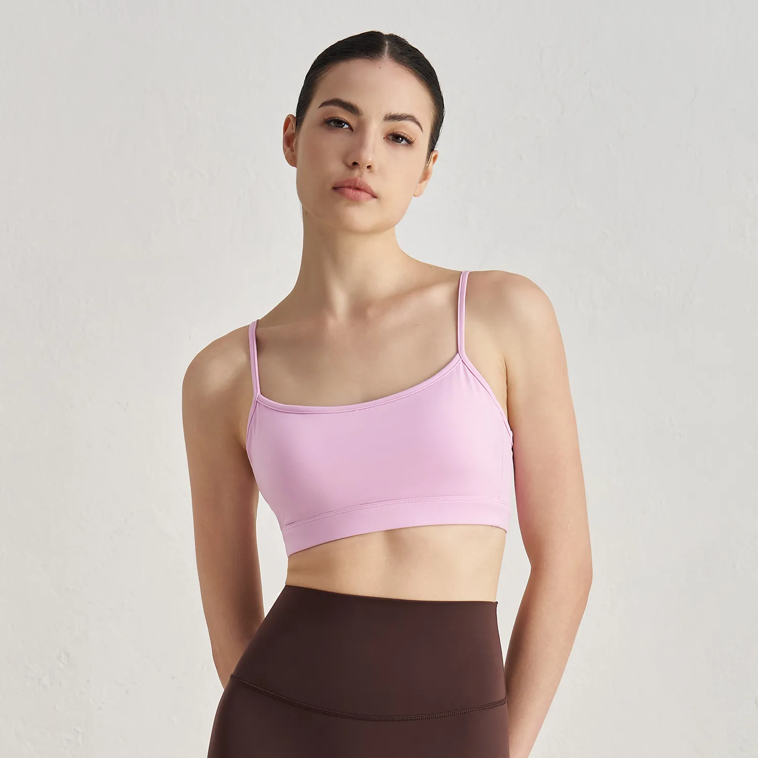 Custom Sports Bra Spaghetti Straps Wholesale Sports Bras Athletic Clothing Manufacturer