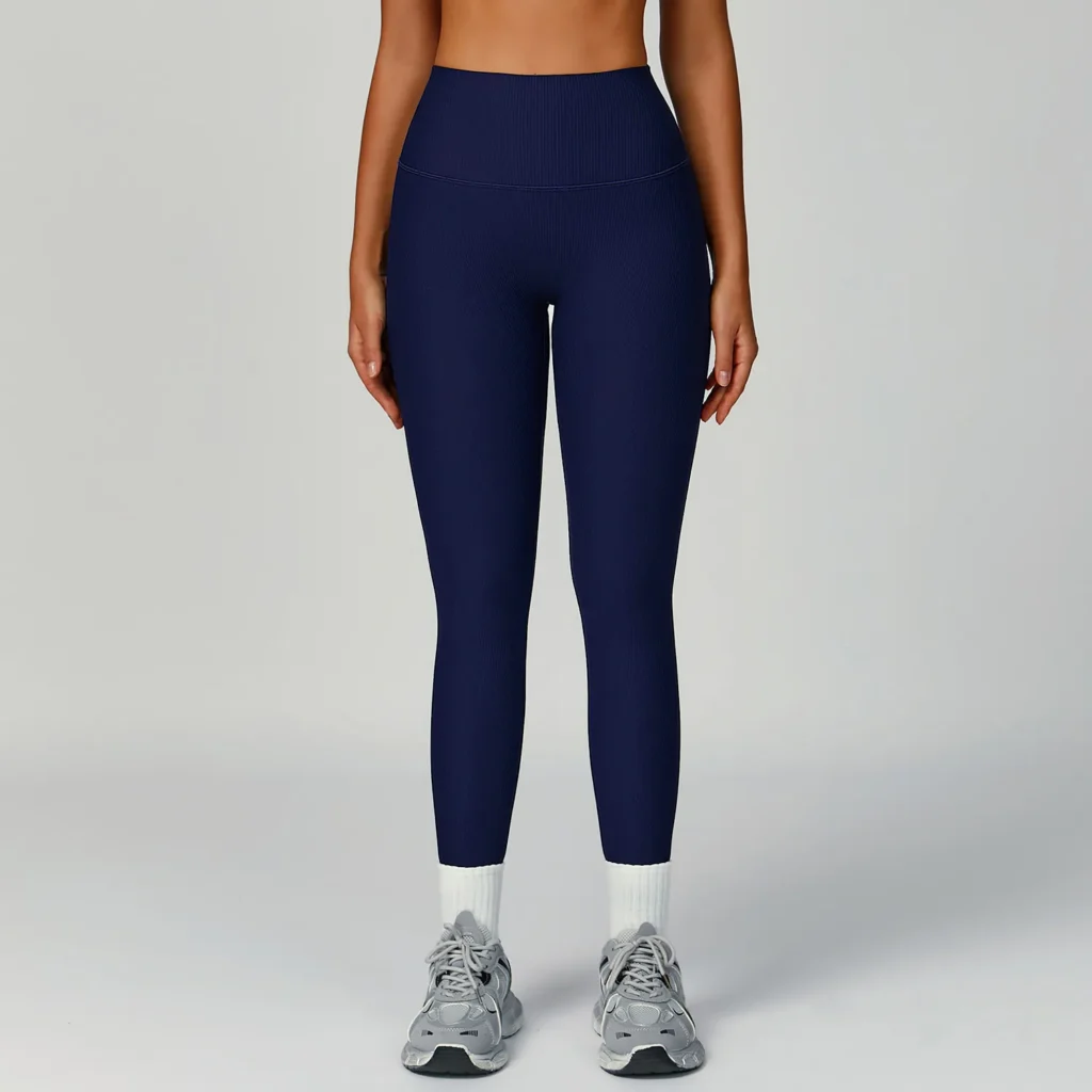 Ribbed High Waist Yoga Pants Gym Sparks Clothing Brand Wholesale Leggings Suppliers
