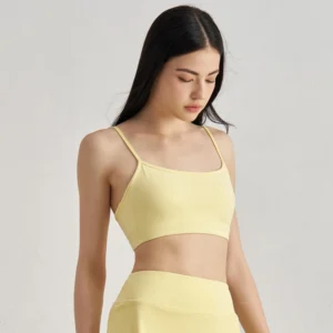 Custom Sports Bra Spaghetti Straps Wholesale Sports Bras Athletic Clothing Manufacturer