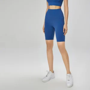 Side Pockets Long Shorts For Women Athletic Shorts Custom Activewear Manufacturers