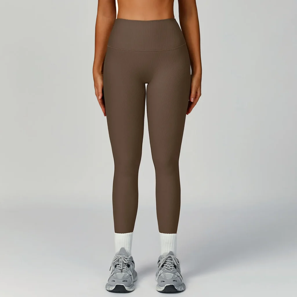 Ribbed High Waist Yoga Pants Gym Sparks Clothing Brand Wholesale Leggings Suppliers